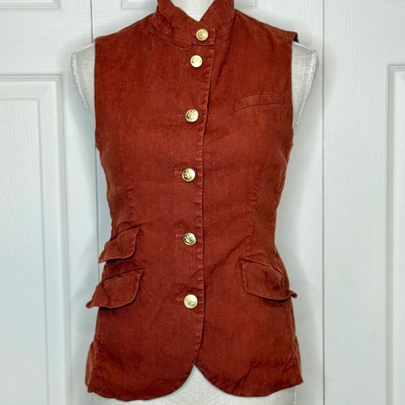 rag & bone Jackets & Blazers - Rag & Bone Women's Slade Linen-Blend Vest Size‎ 4